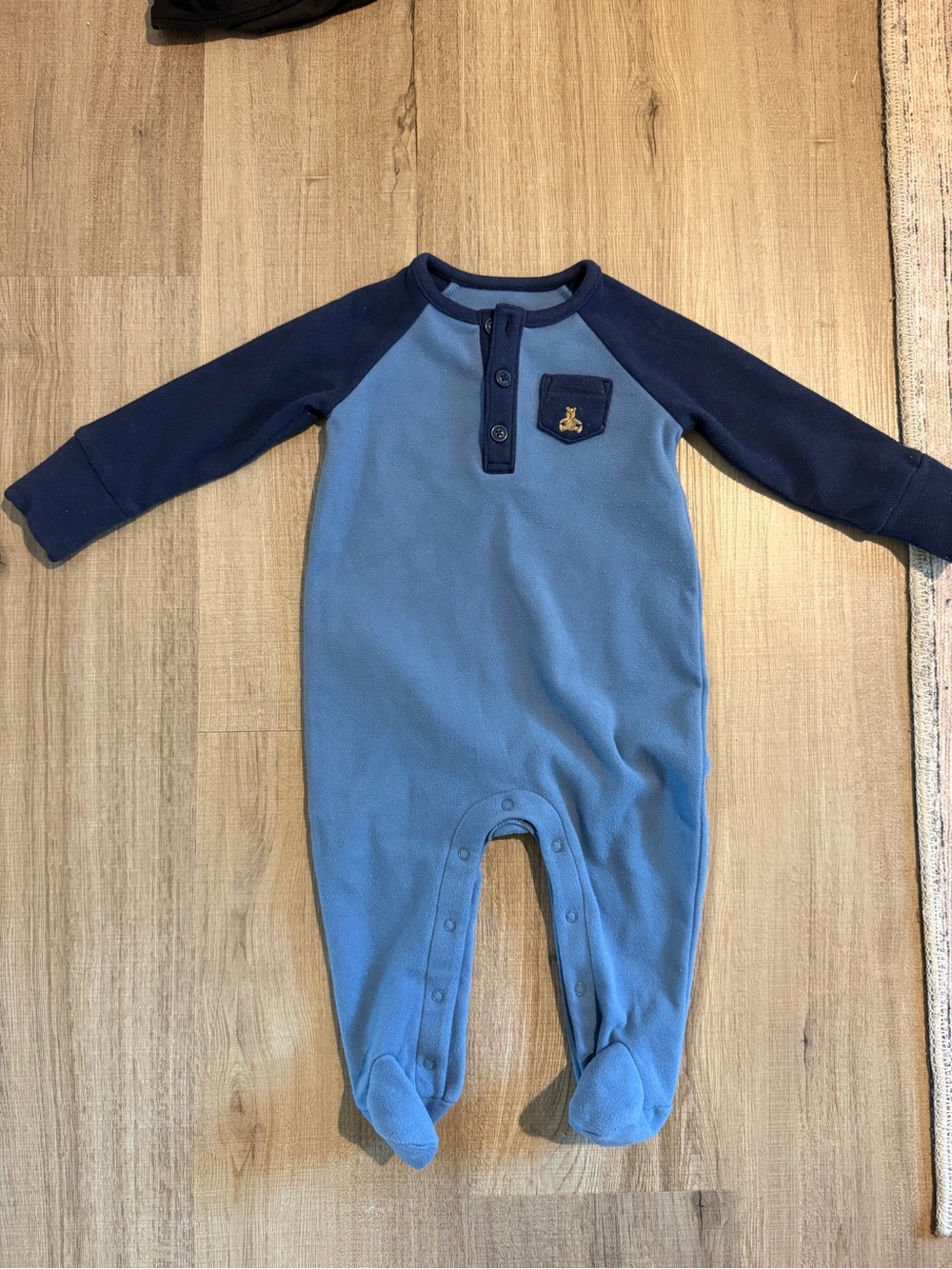 GAP Two-Tone Blue Footed One-Piece Romper